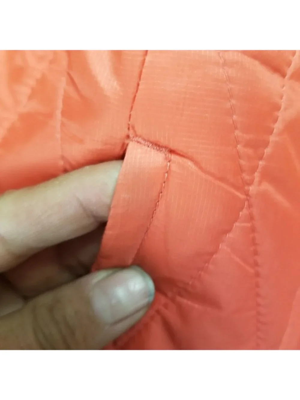 Patagonia Jacket Girls XL Primaloft Orange Quilted Polyester Full Zip *Read*